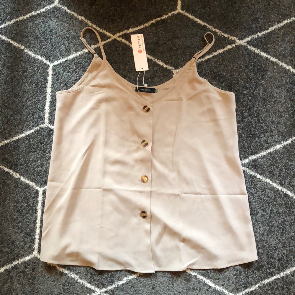 Tecrew silky fashion top, XXL NWT